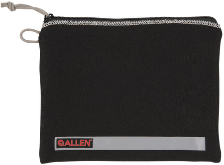 Allen 3628 Pistol Pouch Black Polyester w/Lockable Zippers, ID Label & Fleece Lining Holds Full Size Handgun 7" L x 9" W Interior Dimensions