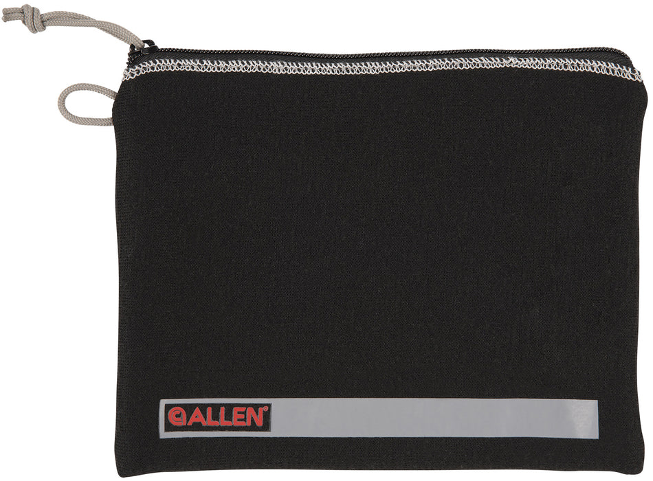 Allen 3628 Pistol Pouch Black Polyester w/Lockable Zippers, ID Label & Fleece Lining Holds Full Size Handgun 7" L x 9" W Interior Dimensions