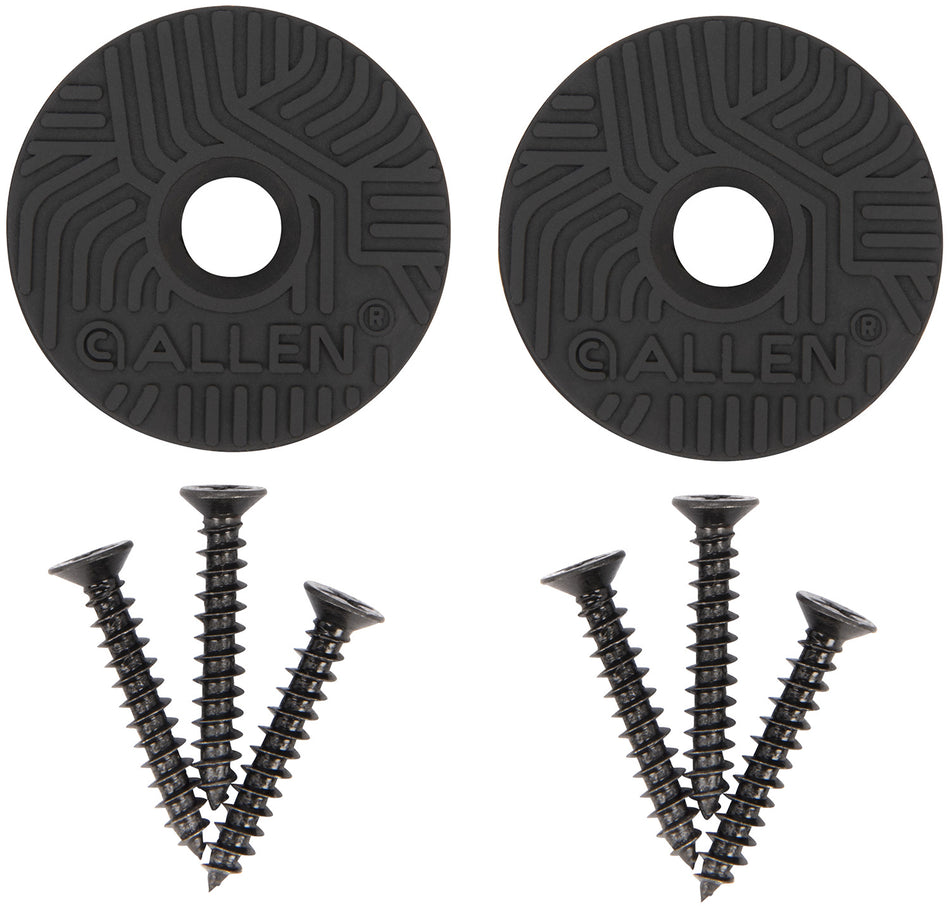 Allen 5649 Disc Gun & Tool Magnet Set Black Metal Screw On 2 pk 026509060277