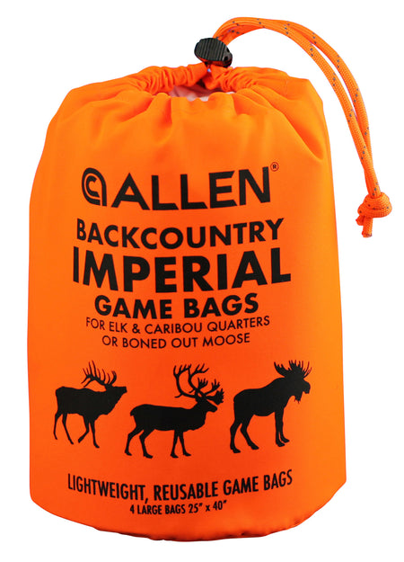 Allen 6590 BackCountry Imperial Elk Game Bag Set Orange Polyester 4 Bags 026509063629