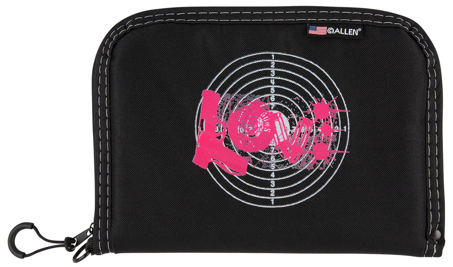 Girls With Guns 9075 Love Black w/Pink Love Graphic Polyester Holds Handgun
