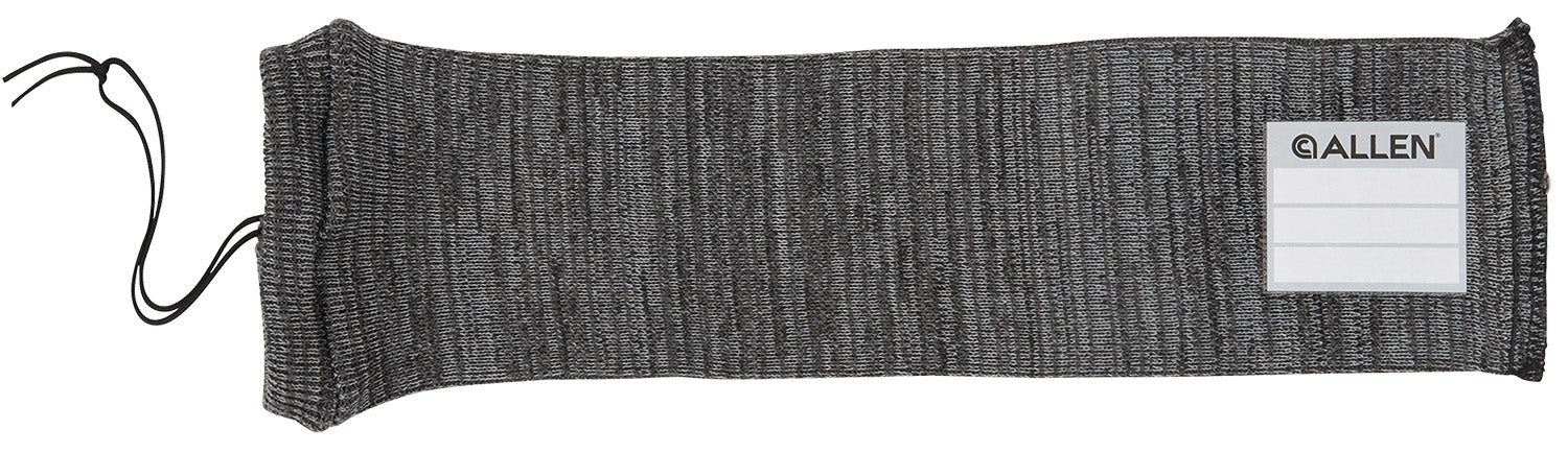 Allen 13170 Stretch Knit Handgun Sock Gray Silicone-Treated Knit w/Custom ID Labeling Holds Handguns 14" L x 3.75" W Interior Dimensions