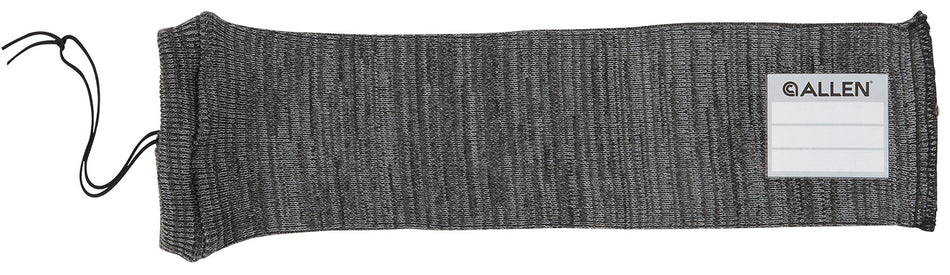 Allen 13170 Stretch Knit Handgun Sock Gray Silicone-Treated Knit w/Custom ID Labeling Holds Handguns 14" L x 3.75" W Interior Dimensions