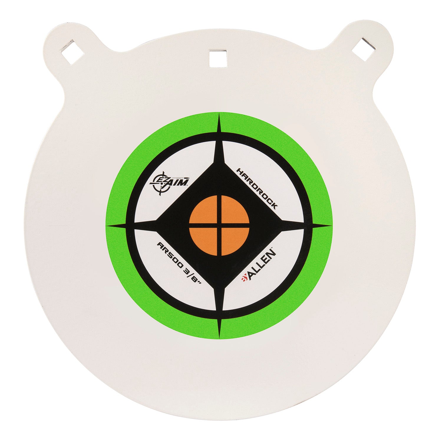 EZ-Aim 15599 Hardrock 12" AR500 Steel Gong Shooting Target .38" Thickness Black / Green / White