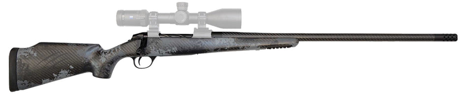 Fierce Firearms FCRG65CM20TP Carbon Rage Full Size 6.5 Creedmoor 4+1, 20" C3 Carbon Fiber Barrel, Tungsten Gray Cerakote Titanium Receiver, Phantom Camo Fixed Fierce Tech C3 Stock, Right Hand