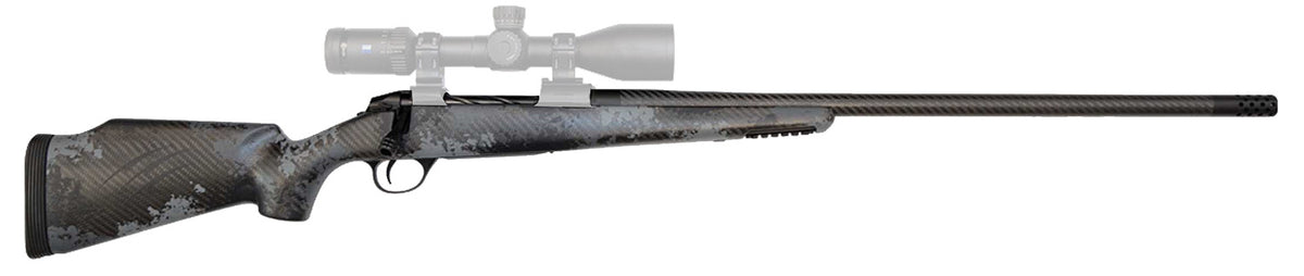 Fierce Firearms FCRG65PRC22TP Carbon Rage Full Size 6.5 PRC 3+1 22" Black C3 Carbon Fiber Barrel, Tungsten Gray Cerakote Titanium Receiver, Phantom Camo Fixed Fierce Tech C3 Stock, Right Hand