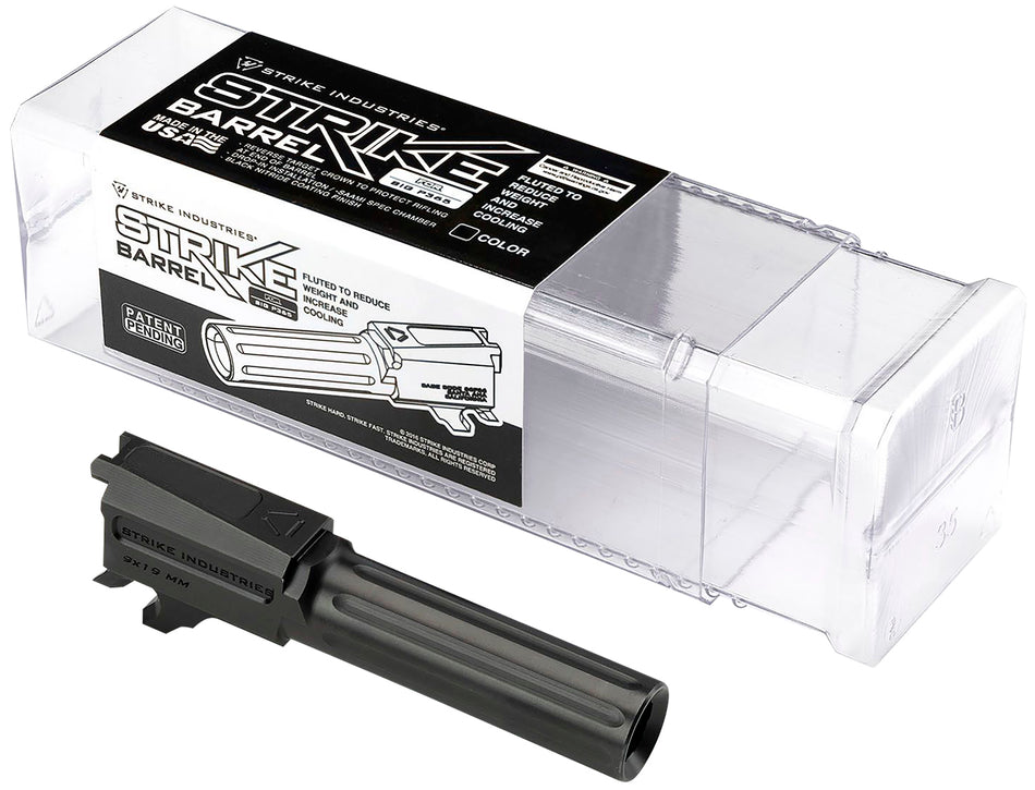 Strike Industries P365-BARREL Replacement Barrel 9mm Luger 3.10" Fluted Black Nitride for Sig P365