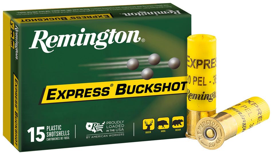 Remington Express 20 Pellets 20 Gauge 2.75 in 1-1/8 oz #3 Buck