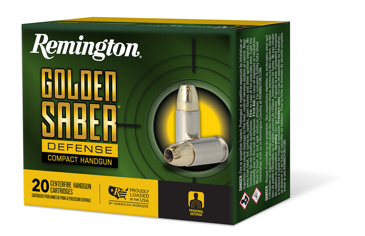 Remington 27619 Golden Saber Brass Jacket Hollow Point 230 Grain .45 ACP/Auto 725 fps