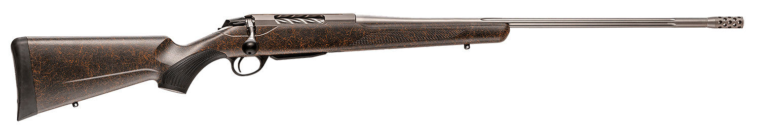 Tikka JRTXRBS382 T3x Lite Full Size 6.5 Creedmoor 3+1 24.30" Stainless Fluted Threaded Barrel, Drilled & Tapped Stainless Steel Receiver, Orange Webbed Black Roughtech Synthetic Stock