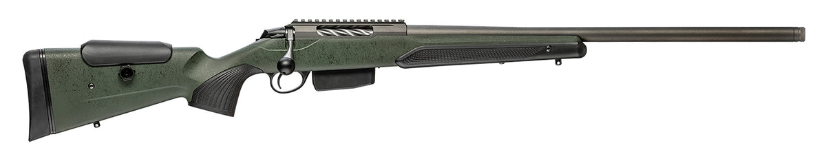 Tikka JRTXRSV315 T3x Super Varmint 243 Win 5+1 23.70" Tungsten Cerakote Barrel, Tungsten Cerakote Steel Receiver, Black Webbed Green/ Roughtech Stock
