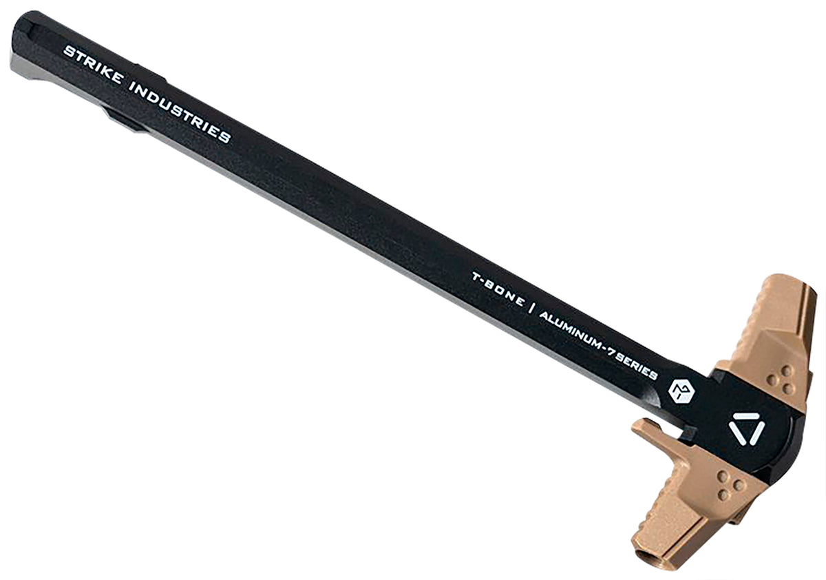 Strike Industries ARTBCH223BKFDE T-Bone Charging Handle .223/5.56x45mm Nato Flat Dark Earth Polymer Handles Aluminum Shaft for AR-15