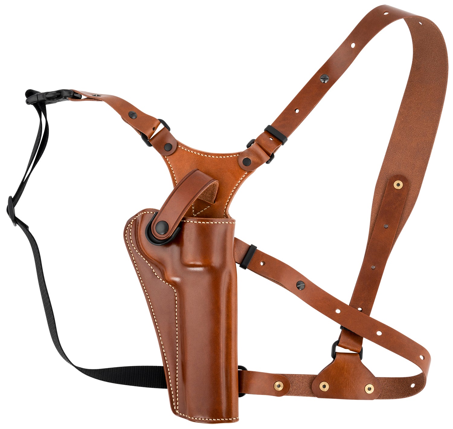 Galco GA128 Great Alaskan Size Fits Chest Up To 54" Tan Leather Shoulder/Torso Strap Fits Ruger GP100 Fits S&W L Frame Right Hand