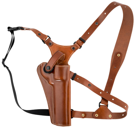 Galco GA128 Great Alaskan Size Fits Chest Up To 54" Tan Leather Shoulder/Torso Strap Fits Ruger GP100 Fits S&W L Frame Right Hand