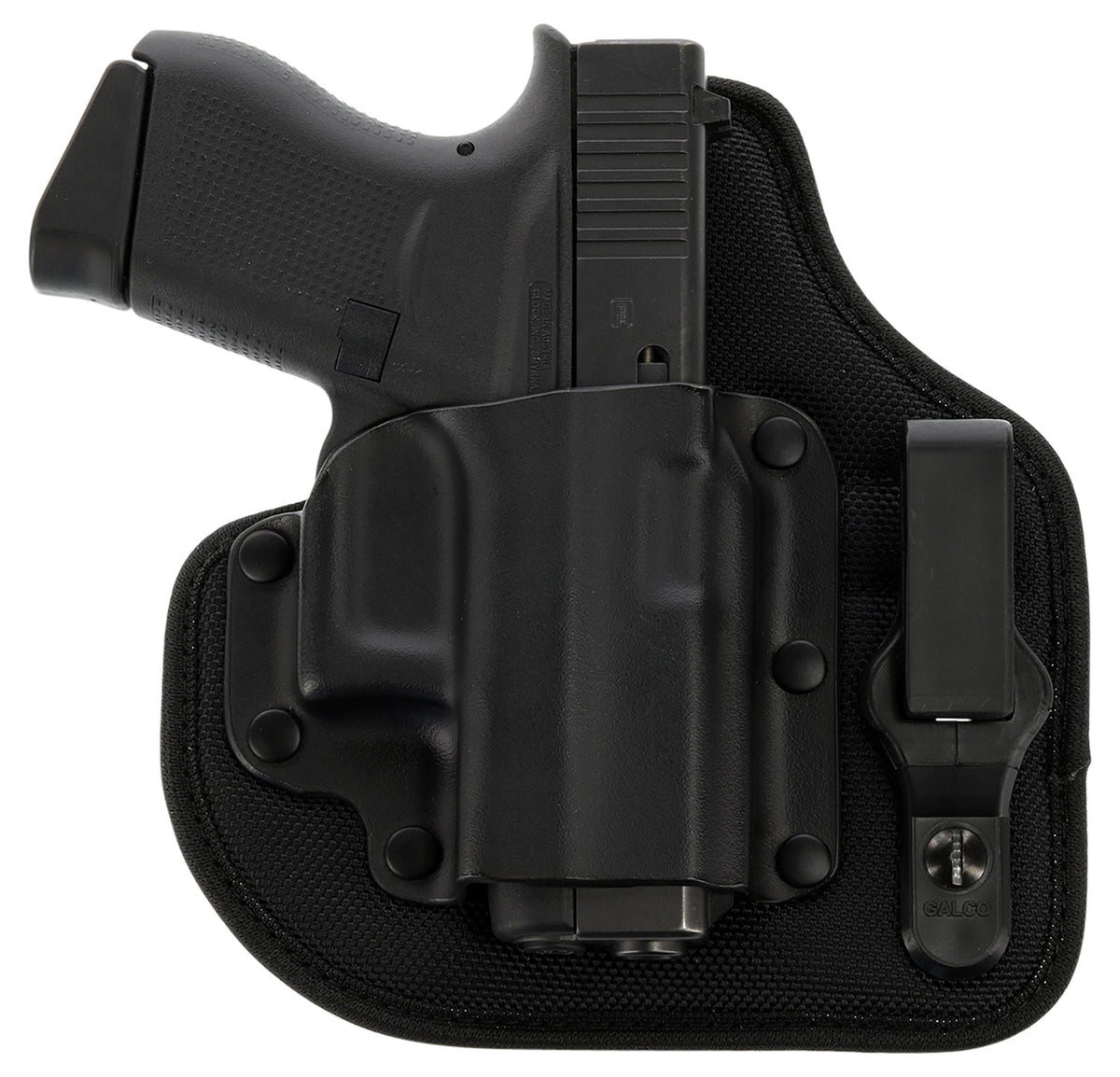 Galco QTC800RB QuickTuk Cloud IWB Black Kydex/Nylon Compatible w/ Glock 43/Springfield Hellcat/ S&W M&P Shield EZ UniClip Mount Right Hand