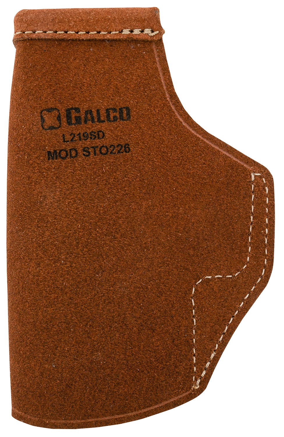 Galco STO226 Stow-N-Go IWB Natural Leather Belt Clip Fits Glock 19X/19 Gen1-5/23 Gen2-5 Right Hand