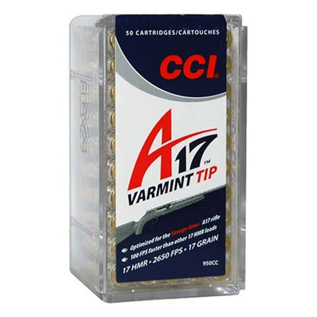 CCI RIMFIRE A17 PROMO AMO 17 HMR 17GR VARMINT TIP 50-RD (40 BOXES PER CASE)