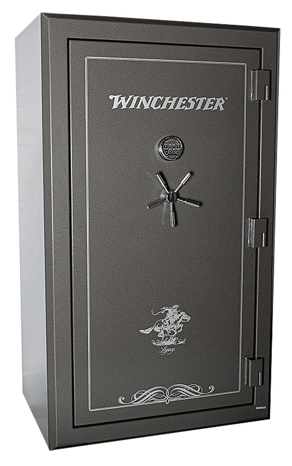 Winchester Safes Legacy 53 Electronic Entry Black Powder Coat 10 Gauge Steel Holds Up to 51 Long Guns Fireproof- Yes