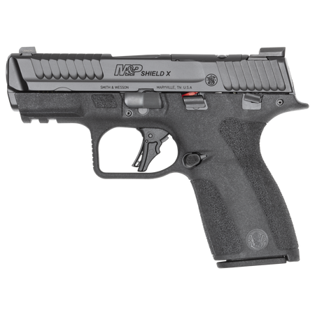 Smith & Wesson 14459 M&P Shield X *CA Compliant Sub-Compact Frame 9mm Luger 10+1 3.60" Black Armornite Stainless Steel Barrel & Optic Ready/Serrated Slide, Black Polymer Frame w/Picatinny Rail, Black