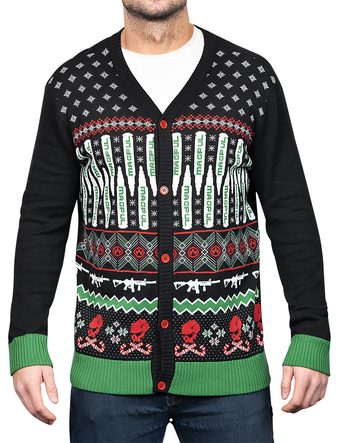 Magpul MAG1198-969-M Krampus Christmas Sweater Multi Color Long Sleeve Medium