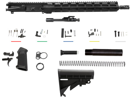 Aim Sports AR5CUB5 Complete Build Kit 5.56x45mm NATO 16" Aluminum Black Hard Coat Anodized Receiver for AR-15