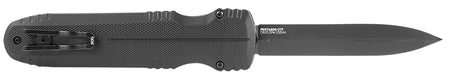 S.O.G SOG15610157 Pentagon 3.79" OTF Spear Point Plain Black TiNi Cryo CPM S35VN Steel Blade, Blackout Aluminum Handle