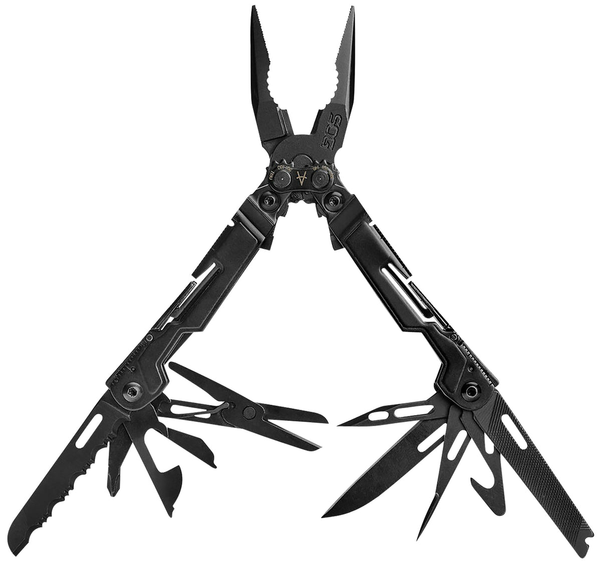 S.O.G SOG-PP1002-C PowerPint Black Hardcoat Anodized Stainless Steel 5.10" Long Features 5Cr15MoV Stainless Steel