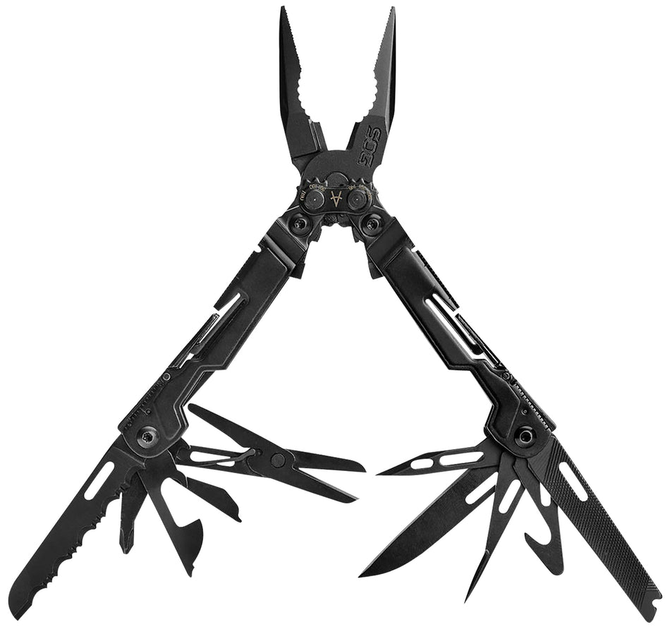 S.O.G SOG-PP1002-C PowerPint Black Hardcoat Anodized Stainless Steel 5.10" Long Features 5Cr15MoV Stainless Steel