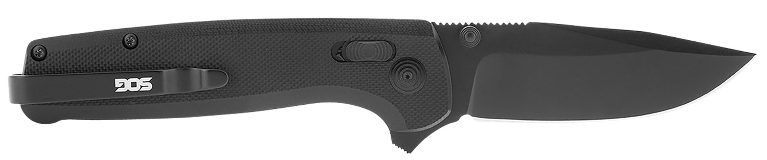 S.O.G SOGTM1027BX Terminus XR 2.95" Folding Clip Point Plain Black D2 Steel Blade Black G10 Handle Features Box Packaging Includes Pocket Clip