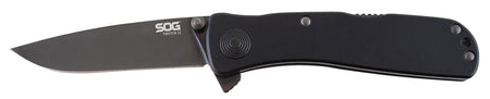 S.O.G SOGTWI12CP Twitch II 2.65" Folding Plain Black Hardcased TiCN AUS-8A SS Blade Black Anodized Aluminum Handle Includes Pocket Clip
