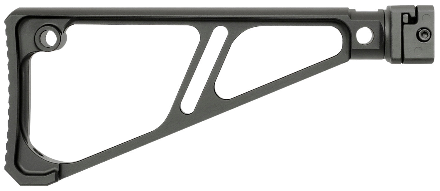 Midwest Industries MISTAPSFFES Side Folding Fixed Extruded Stock Black Anodized Aluminum for Picatinny Rail
