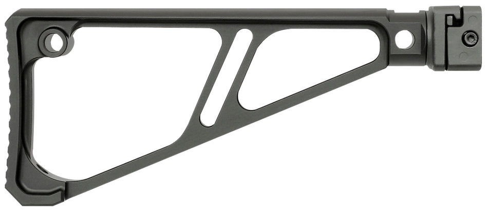Midwest Industries MISTAPSFFES Side Folding Fixed Extruded Stock Black Anodized Aluminum for Picatinny Rail