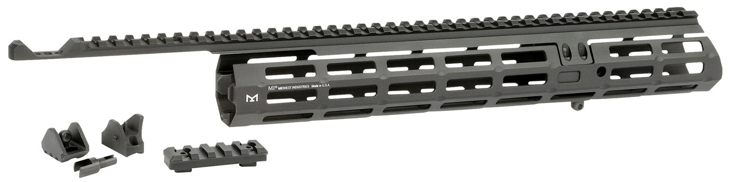 Midwest Industries MIMAR1895XRS Extended Sight System 13.63" M-LOK Black Hardcoat Anodized for Marlin 1895 Variants Includes Iron Sights
