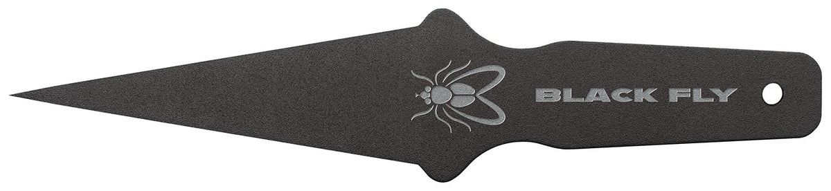 Cold Steel CS80STMA Black Fly Thrower Fixed Plain Black 1055 Carbon Steel Blade/Handle