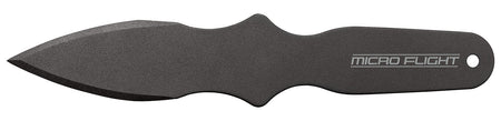 Cold Steel CS80STMB Micro Flight Thrower Fixed Plain Spear Point Black 550C Steel Blade/Handle