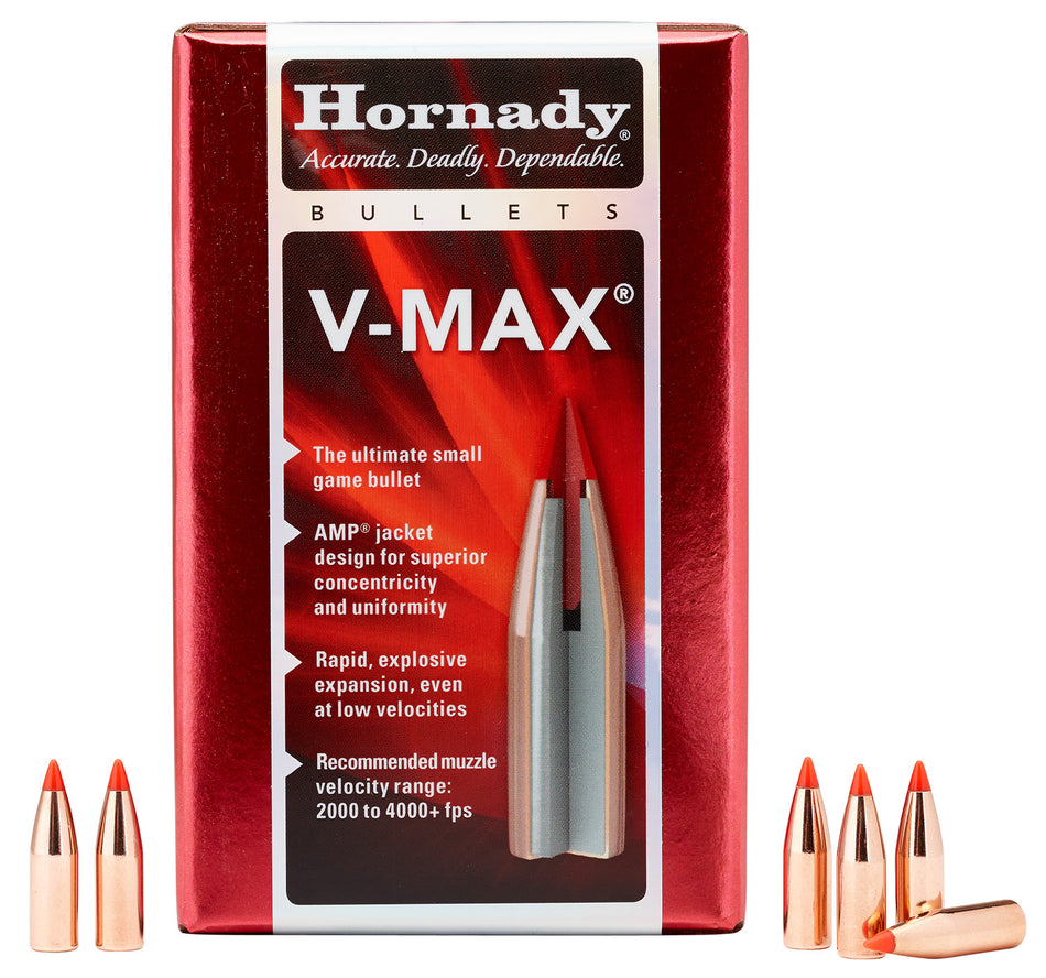 Hornady 22415 V-Max 6mm .243 65 gr V Max 100 Per Box/ 40 Case