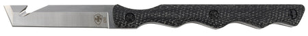 Templar Knife NTKB222 Neck 2.46" Fixed Tanto Plain Powder Coated D2 Steel Blade/ 4.22" Black Canvas Micarta Handle Includes Lanyard/Sheath