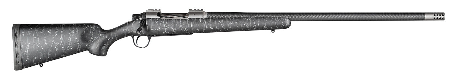 Christensen Arms CA10268315331 Summit TI Full Size 7mm Rem Mag 3+1, 26" Natural Titanium Steel Threaded Barrel, Natural Titanium Aluminum Receiver, Black w/Gray Webbing Fixed Sporter Stock