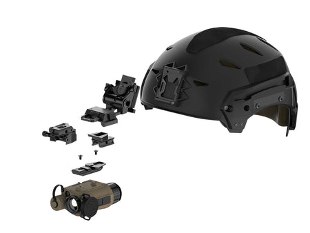 InfiRay Outdoor AC52 Micro-Pictail Helmet/Weapon Shoe Quick Detach Black Dovetail Mount