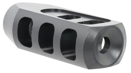 TacFire Tanker Muzzle Brake Black Oxide Steel with 5/8"-24 tpi Threads 2.76" OAL 1.37" Diameter for 308 Win