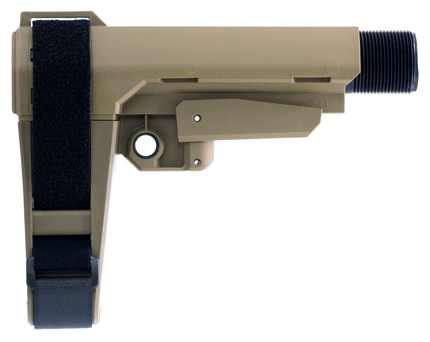 SB TACTICAL SBA3 BRACE FDE W/ MILSPEC CARBINE BUFFER TUBE ADJUSTABLE 5 POSITION