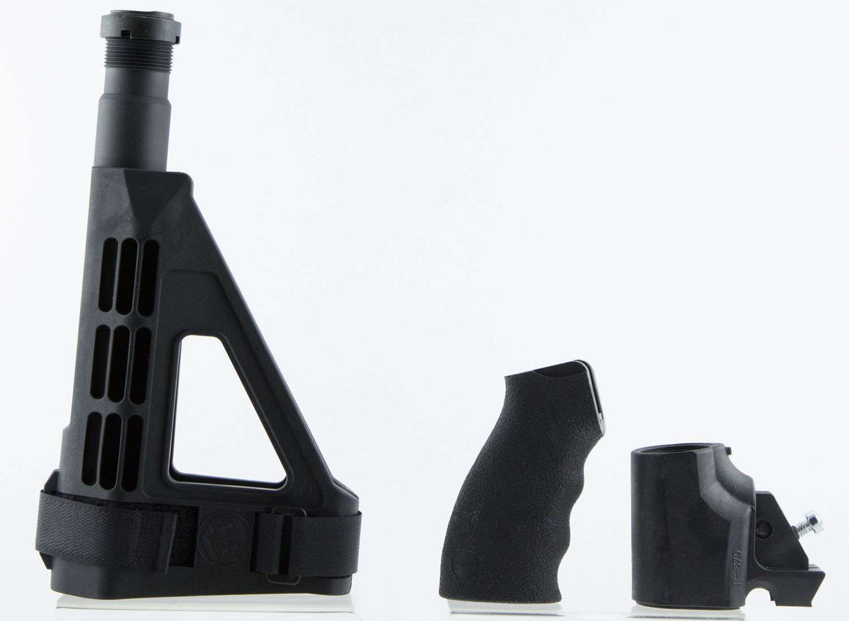 SB TACTICAL REMINGTON 870 TAC14 SBM4 BLACK BRACE SBT LOGO COMPLETE ASSEMBLY