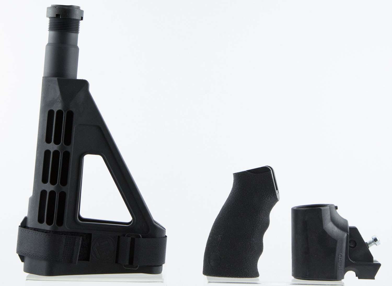 SB TACTICAL REMINGTON 870 TAC14 SBM4 BLACK BRACE SBT LOGO COMPLETE ASSEMBLY