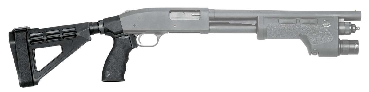 SB TACTICAL MOSSBERG 590 SHOCKWAVE SBM4 BLACK BRACE SBT LOGO COMPLETE ASSEMBLY