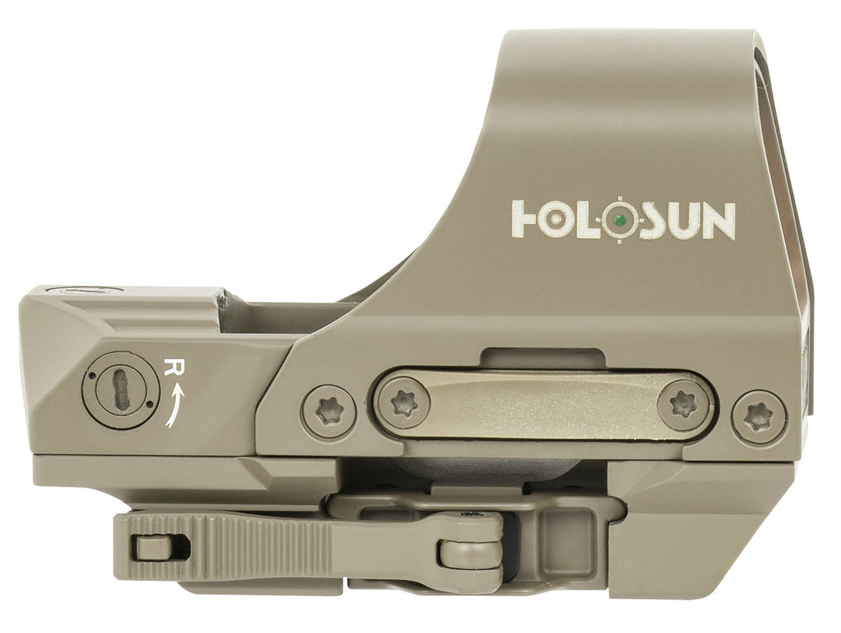 Holosun HE510CGRFDE 510 Flat Dark Earth 1 x 0.91" x 1.26" 2 MOA Green Dot/65 MOA Circle Multi Reticle