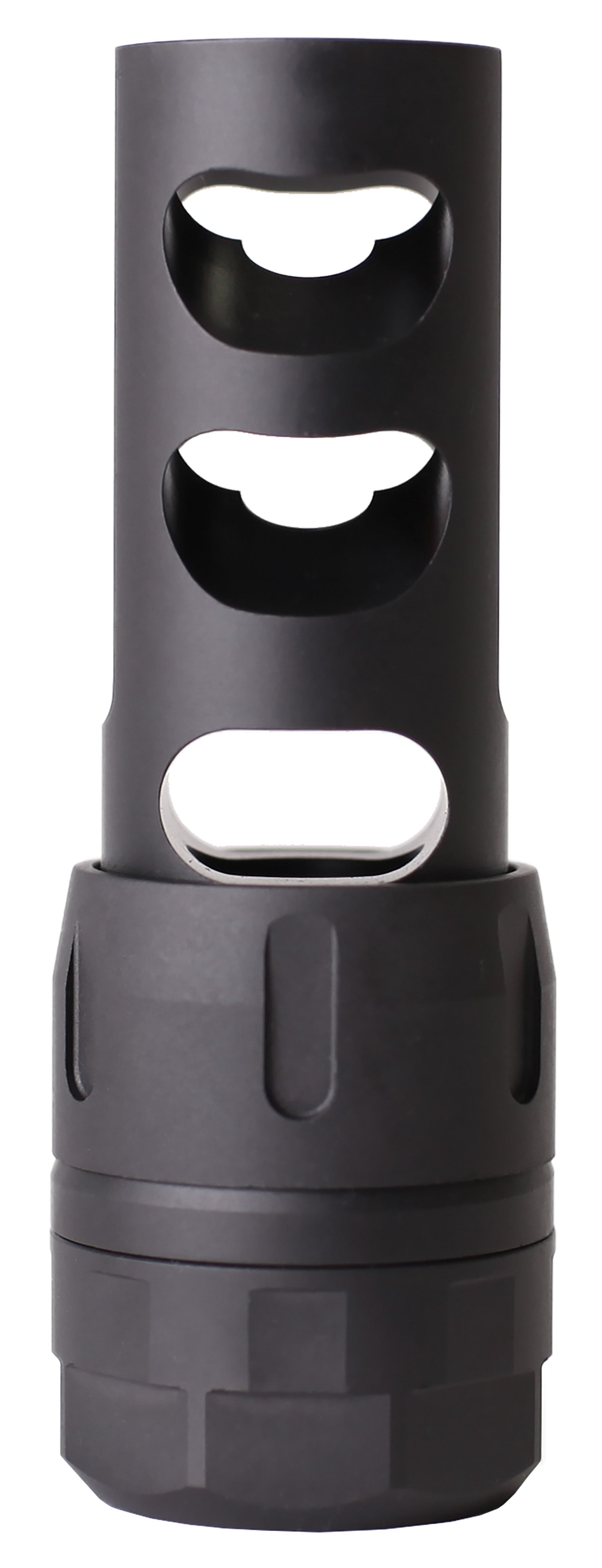 Nosler 97200 Muzzle Brake Muzzle Brake Black 5/8" 24 tpi Threads for 243 Cal