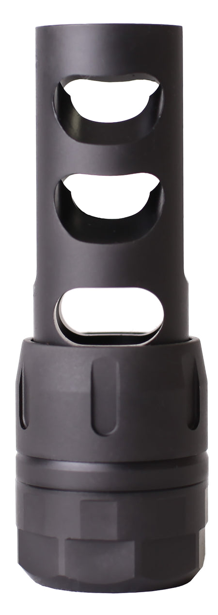 Nosler 97230 Muzzle Brake Muzzle Brake Black 5/8" 24 tpi Threads for 338 Cal