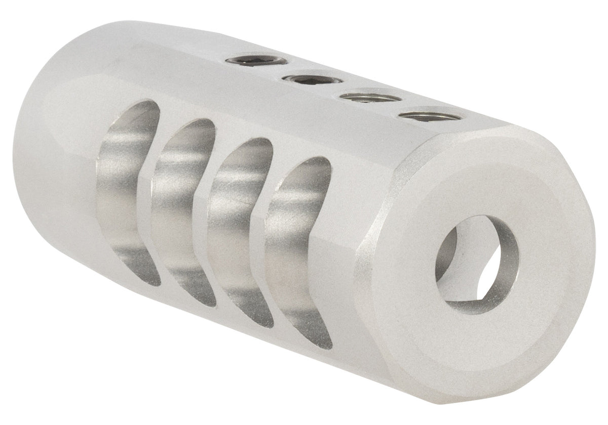Christensen Arms 8100002300 Side-Baffle Natural Titanium, 1/2"-28 tpi Threads, 223 Cal (.920" D Bull barrel)