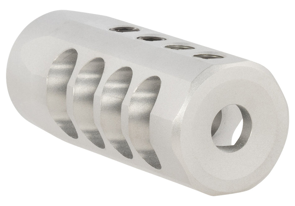 Christensen Arms 8100001702 Side-Baffle Natural Titanium, 5/8"-24 tpi Threads, 338 Cal (.920" D Bull barrel)