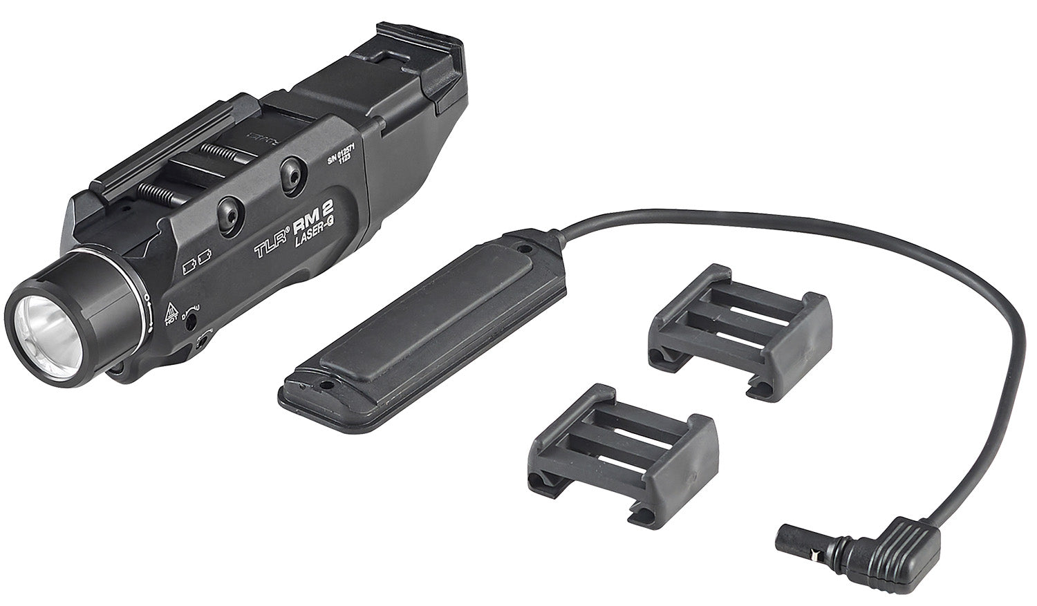 Streamlight 69453 TLR-2 RM w/Laser Black Aluminum, 1000 Lumens White LED Bulb/Green Laser, 297 Meters Beam, Picatinny Rail Mount